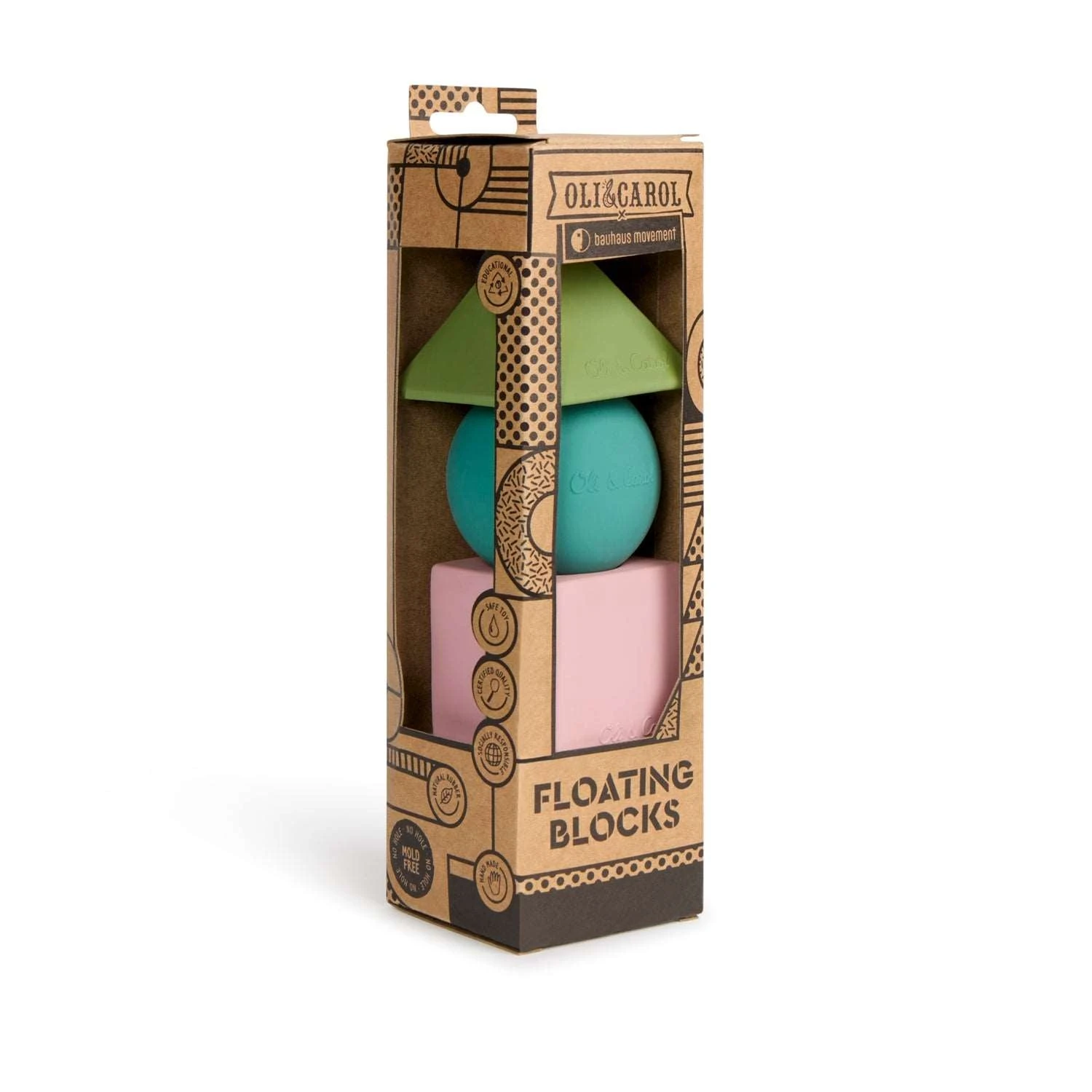 3 Geometric Figures Soft Colors Baby Stacking Toy Blocks 3 3 Geometric Figures Soft Colors Baby Stacking Toy Blocks - Image 3