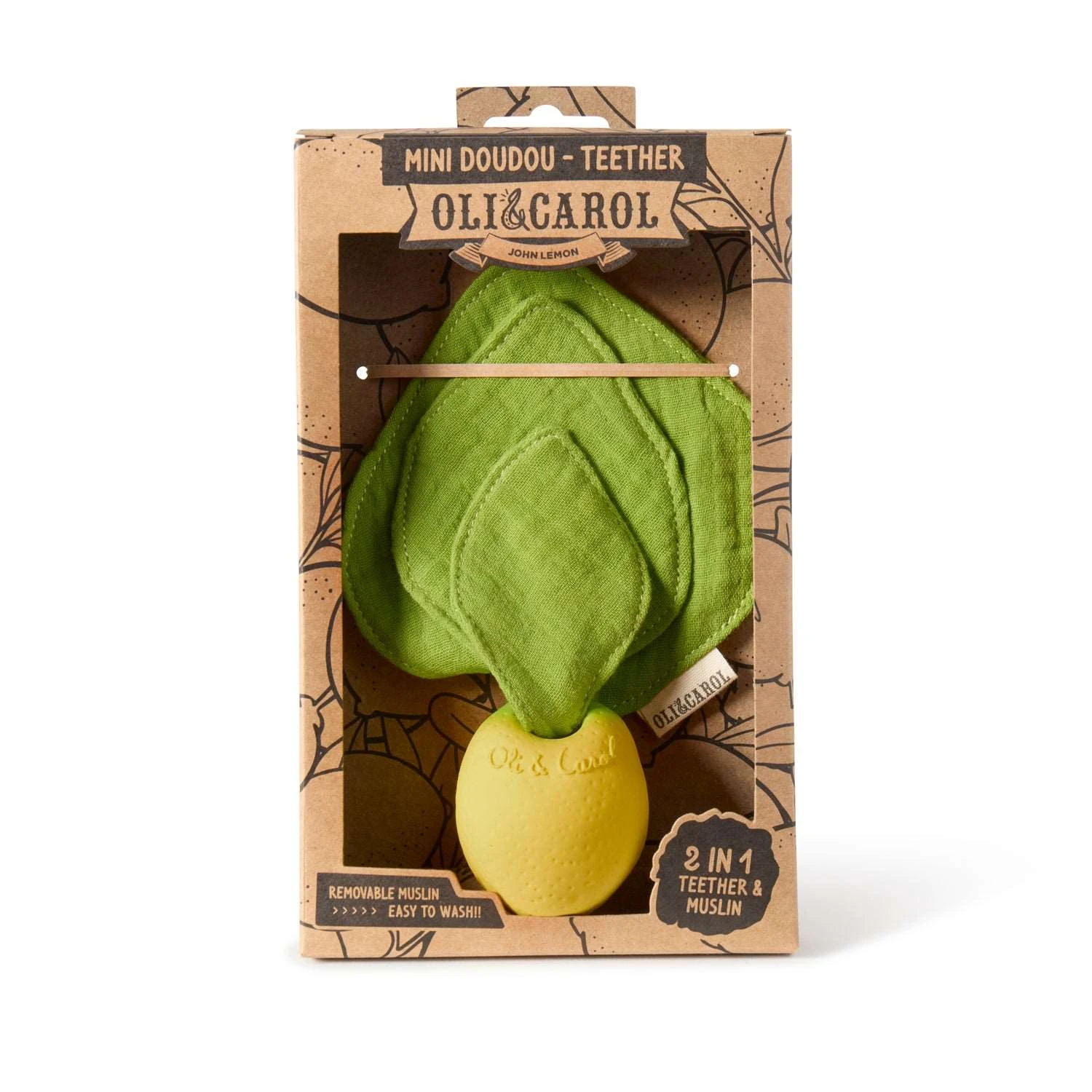 Lou The Lemon Mini Doudou-Teether 3 Lou The Lemon Mini Doudou-Teether - Image 3