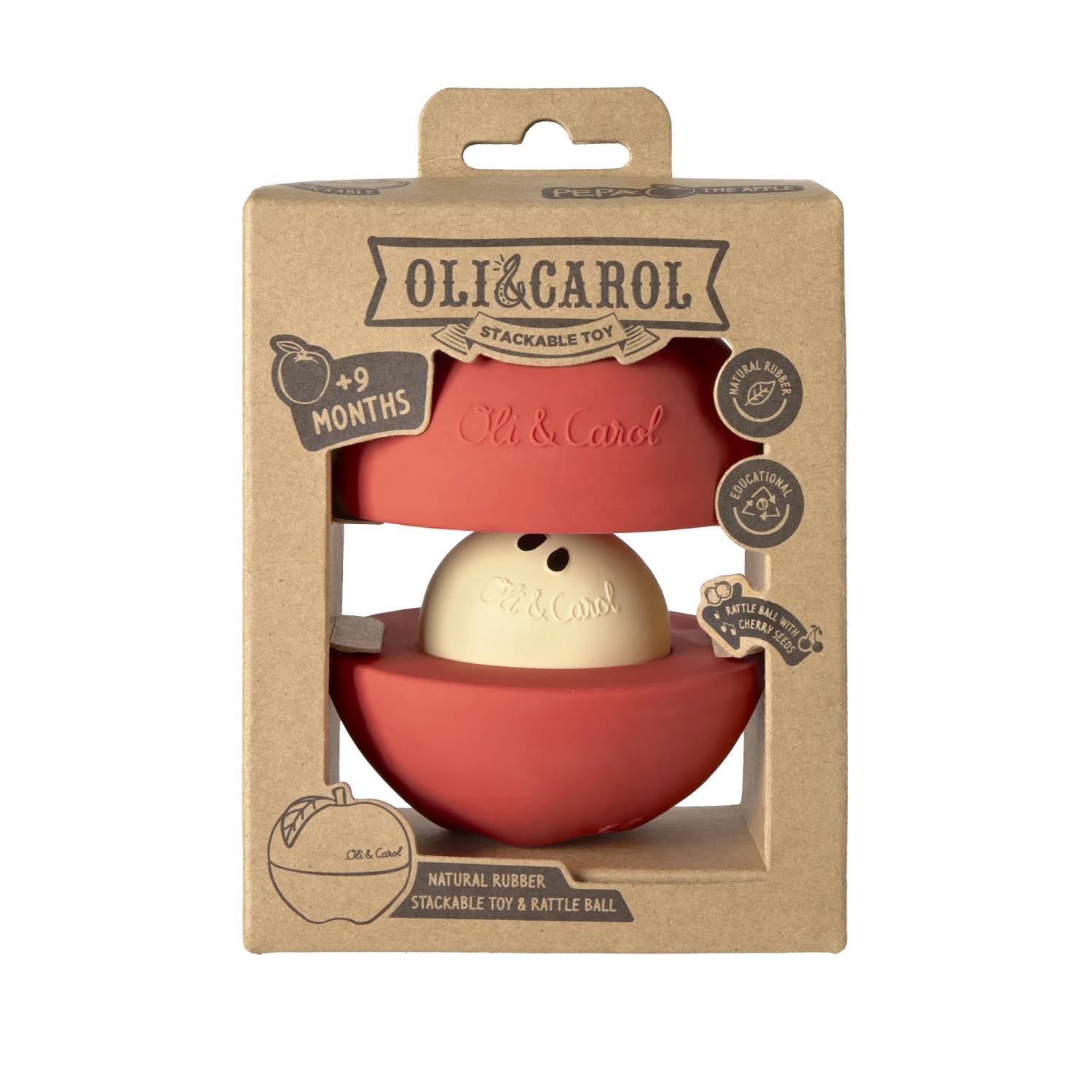 Apple Stacking Toy & Rattle Ball 4 Apple Stacking Toy & Rattle Ball - Image 4