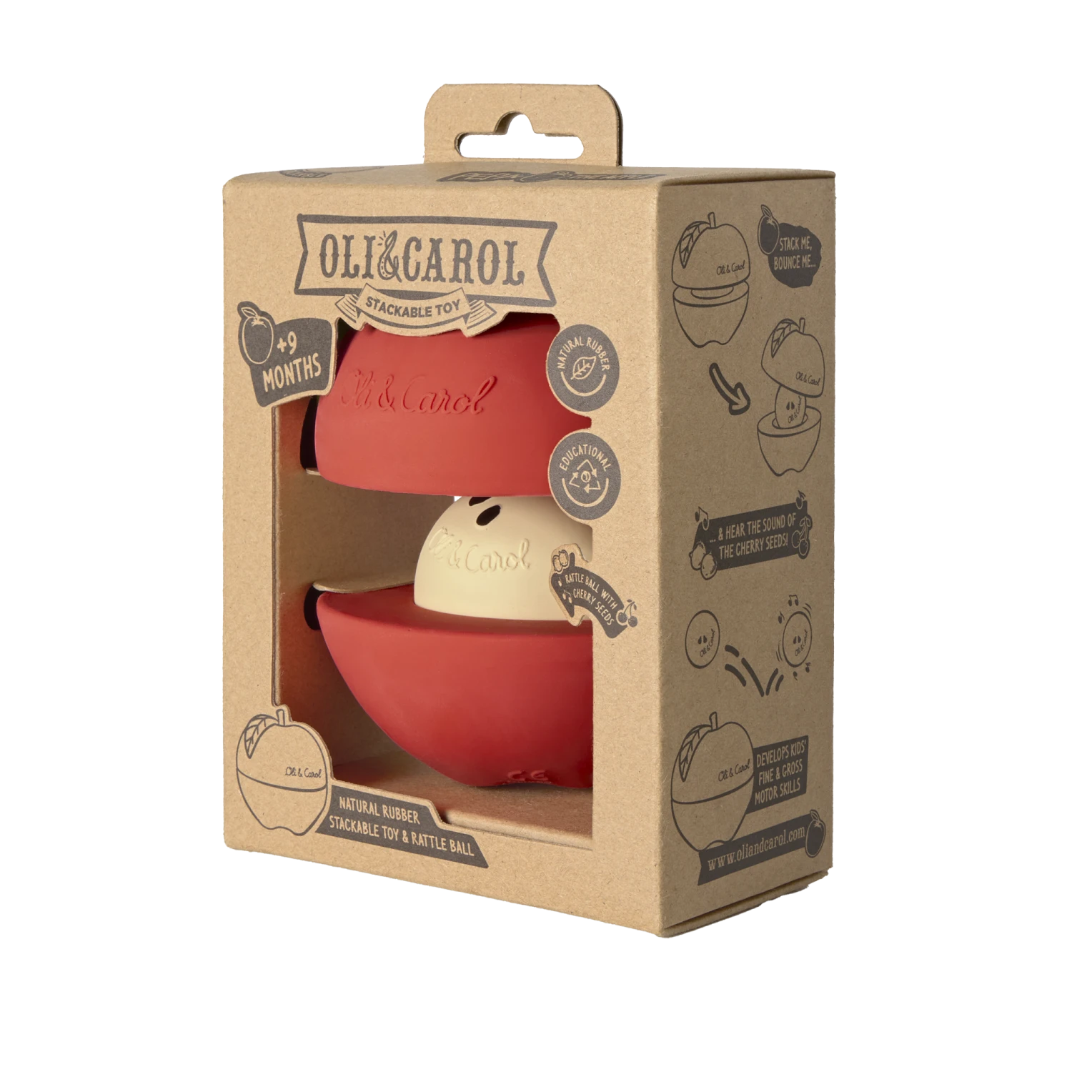 Apple Stacking Toy & Rattle Ball 5 Apple Stacking Toy & Rattle Ball - Image 5