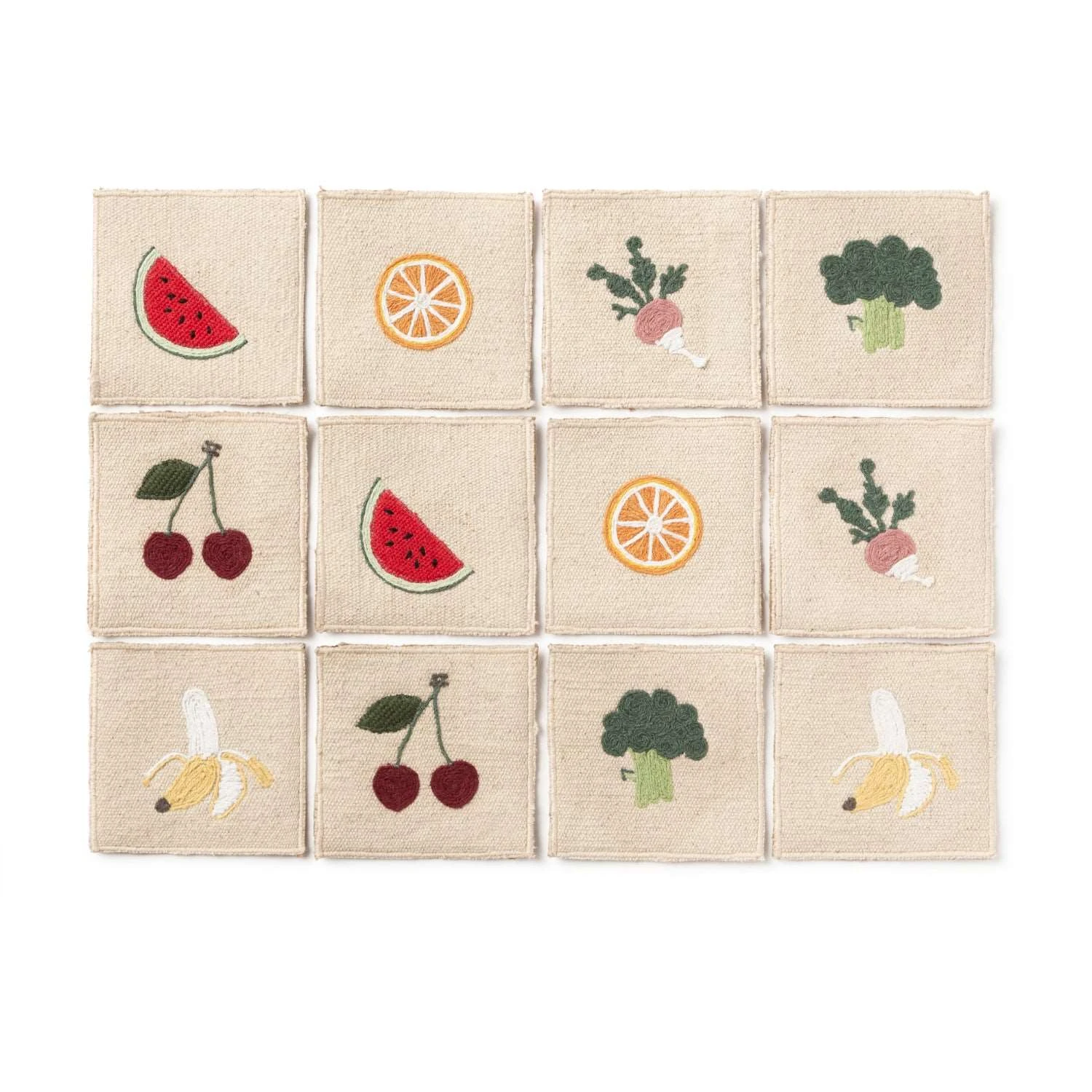 Fruits&Veggies Memory Game Cards 1 Fruits&Veggies Memory Game Cards