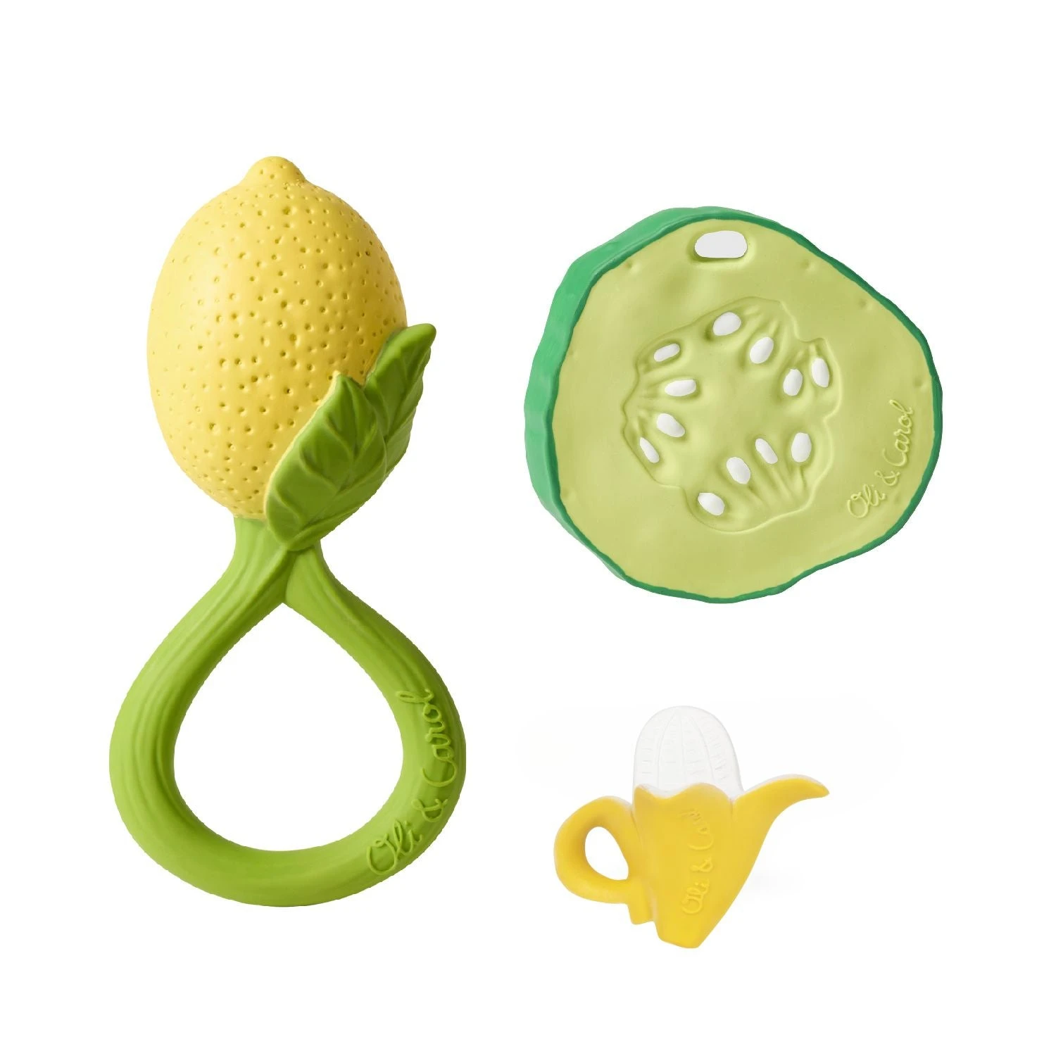 Baby Gift Set Rattle + Teether + Mini Teether 2 Baby Gift Set Rattle + Teether + Mini Teether - Image 2