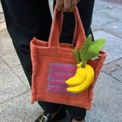 Fabric Handbag Orange Cell -Pro Cycling Wear PETERHALLEY handbags 03