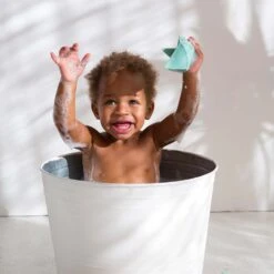 Origami Boat Mint Bath Toy -Pro Cycling Wear bebe1