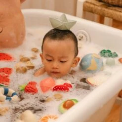 Origami Boat Mint Bath Toy -Pro Cycling Wear bebe3