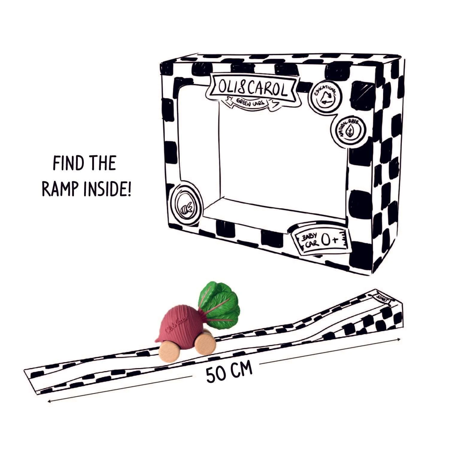 Betty The Beetroot Baby Car Toy 3 Betty The Beetroot Baby Car Toy - Image 3