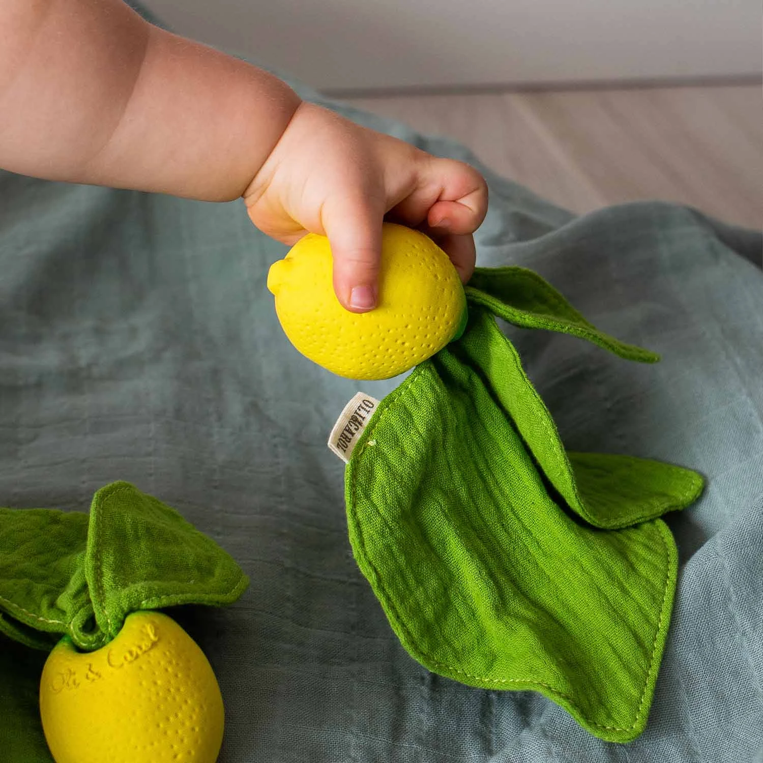 Lou The Lemon Mini Doudou-Teether 7 Lou The Lemon Mini Doudou-Teether - Image 7