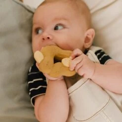 Newborn Gift Set 2 Baby Teethers + 1 Mini Teether -Pro Cycling Wear peanut3