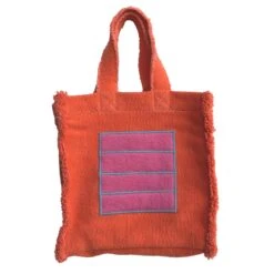 Fabric Handbag Orange Cell