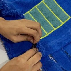 Fabric Handbag Blue Cell -Pro Cycling Wear peter halley pdp handcrafter bags 4